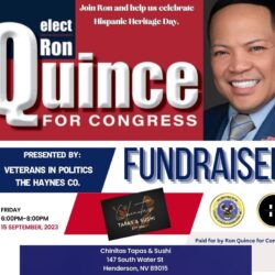 Ron Quince, Congressional Candidate fundraiser at Chinitas Tapas & Sushi this Friday!
