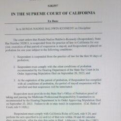 Supreme Court ruled US Senate candidate suspended from the State Bar!