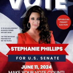 Stephanie Phillips, US Senate candidate. An Amazing Nevadan. Phillips addresses issues like immigration and sex trafficking of children and asks who you would trust when voting for a candidate in the US Senate race.