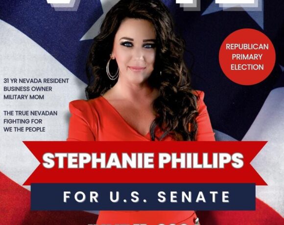 Stephanie Phillips, US Senate candidate. An Amazing Nevadan. Phillips addresses issues like immigration and sex trafficking of children and asks who you would trust when voting for a candidate in the US Senate race.