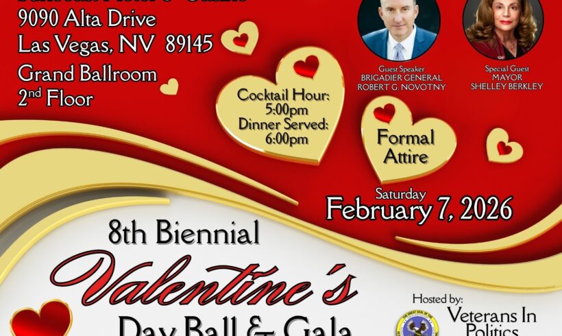  Be Part of the Legacy – Join Us at the 8th Biennial Veterans In Politics Valentines Ball & Gala!