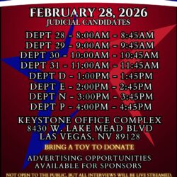 PART 2 OF 3 NEVADA’S MOST ANTICIPATED JUDICIAL ENDORSEMENT INTERVIEWS — FEBRUARY 28, 202