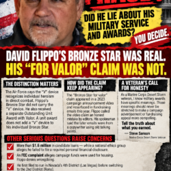 DAVID FLIPPO UNDER SCRUTINY: QUESTIONS ABOUT MILITARY HONORS, MONEY, RESIDENCY AND TRANSPARENCY