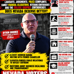 BYRON BROOKS UNDER FIRE: $76,500 COURT JUDGMENT, MULTIPLE LAWSUITS, FAMILY FINANCIAL ALLEGATIONS, POLICE COMPLAINTS, VETERANS ASSOCIATION COURT BATTLE, AND THE COLLEGE DROPOUT CONTROVERSY — DOES NEVADA DESERVE BETTER?
