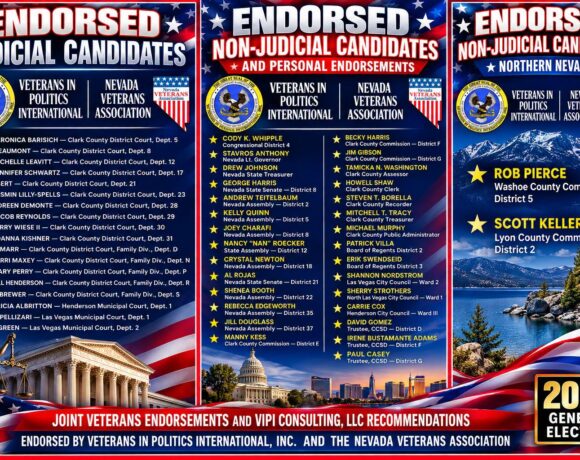 VETERANS IN POLITICS ANNOUNCES 2026 GENERAL ELECTION ENDORSEMENTS — VETERANS STANDING TOGETHER FOR STRONGER LEADERSHIP, ACCOUNTABILITY, AND JUSTICE! VETERANS IN POLITICS ANNOUNCES 2026 GENERAL ELECTION ENDORSEMENTS — VETERANS STANDING TOGETHER FOR STRONGER LEADERSHIP, ACCOUNTABILITY, AND JUSTICE!
