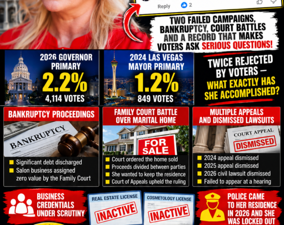IRINA HANSEN WANTS TO GOVERN NEVADA—BUT WHAT DOES HER OWN RECORD TELL VOTERS?