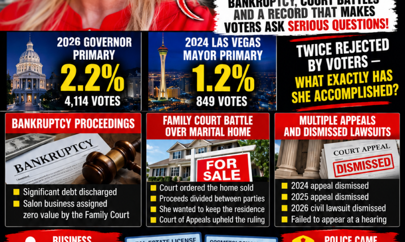 IRINA HANSEN WANTS TO GOVERN NEVADA—BUT WHAT DOES HER OWN RECORD TELL VOTERS?