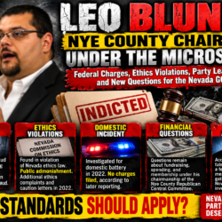 LEO BLUNDO UNDER THE MICROSCOPE: Nye County Chair
